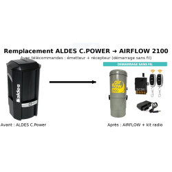 C POWER VIA AIRFLOW 2100.1 + EMETTEUR RECEPTEUR