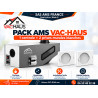 PACK VAC-HAUS + 2 prises murales blanches Ø160 mm