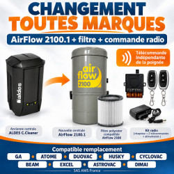 Remplacement aspirateur centralisé toutes marques par AirFlow 2100.1