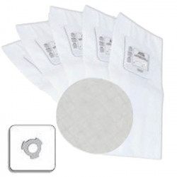  5 sacs électrostatiques à 3 crans + 1 filtre compatible CYCLOVAC