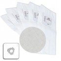 5 sacs électrostatiques à 3 crans + 1 filtre compatible CYCLOVAC