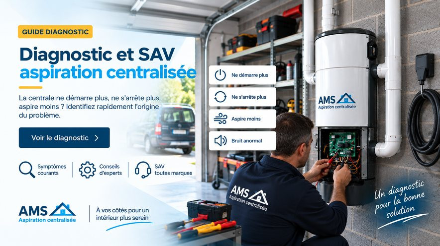 Diagnostic et SAV aspiration centralis&eacute;e
